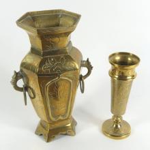 THREE BRASS CURIOS