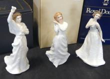 THREE ROYAL DOULTON "SENTIMENTS" FIGURINES