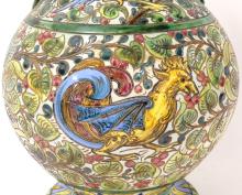 LARGE ITALIAN FAIENCE VASE