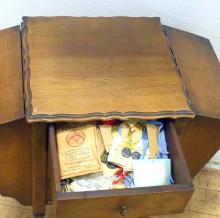 WALNUT SEWING CABINET