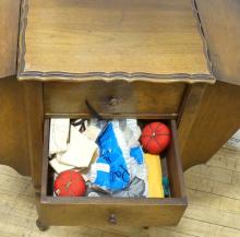 WALNUT SEWING CABINET