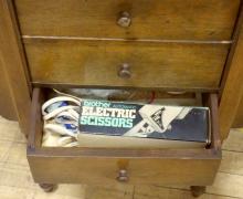 WALNUT SEWING CABINET