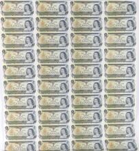 TWO SHEETS OF UNCUT $1.00 BILLS