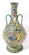 LARGE ITALIAN FAIENCE VASE