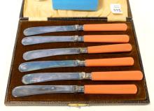 STICK PINS, OPEN SALTS AND BUTTER KNIVES