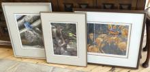 THREE FRAMED LIMITED EDITION PRINTS