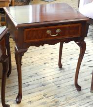 PAIR OF HICKORY FURNITURE SIDE TABLES