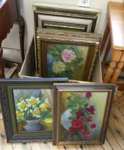 EIGHT MARJORIE G. WILLIAMS OIL PAINTINGS