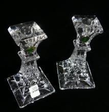 PAIR WATERFORD CRYSTAL CANDLESTICKS