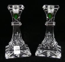 PAIR WATERFORD CRYSTAL CANDLESTICKS