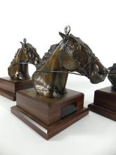 3 BOOKENDS/RACING TROPHIES