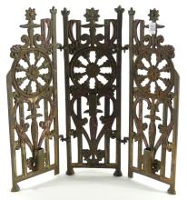 CAST IRON FIREPLACE SCREEN