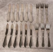ABSA DANISH SILVER PLATE FISH SERVICE