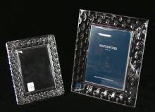 2 WATERFORD CRYSTAL PHOTO FRAMES