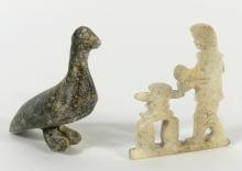 THREE MINIATURE CARVINGS & BOOKLET