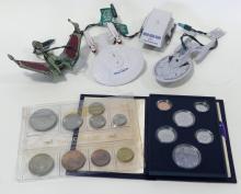 COINS AND "STAR TREK" ORNAMENTS