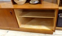 MCM TEAK CREDENZA WITH BOOKSHELF TOP
