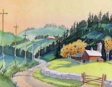 CANADIAN SCHOOL WATERCOLOUR