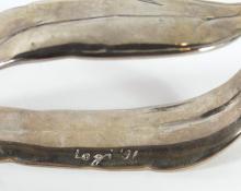 PAIR SIGNED NAPKIN RINGS