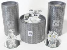 FOUR SWAROVSKI CRYSTAL FIGURINES