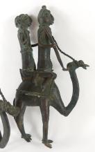 PAIR AFRICAN BRONZE SCULPTURES