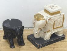 "ELEPHANT" GARDEN SEAT AND PLANT STAND
