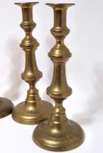 RARE SET OF FOUR CANDLESTICKS