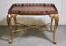 GALLERIED TOP TABLE