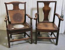 EARLY OAK CHAIRS