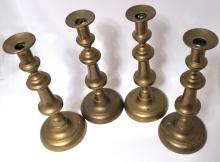 RARE SET OF FOUR CANDLESTICKS