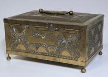 ANTIQUE BRASS BOX