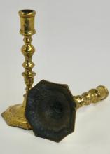 ENGLISH CAST BRASS CANDLESTICKS