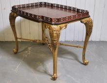 GALLERIED TOP TABLE