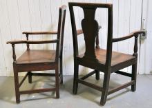 EARLY OAK CHAIRS