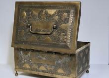 ANTIQUE BRASS BOX