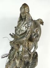 LARGE REMINGTON BRONZE SCULPTURE