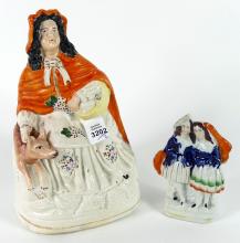 TWO STAFFORDSHIRE FIGURINES