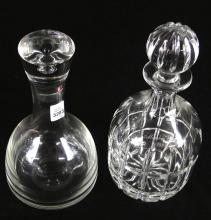 2 CRYSTAL DECANTERS