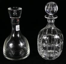 2 CRYSTAL DECANTERS