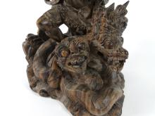 TWO ASIAN CARVINGS