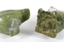 TWO INUIT STONE CARVINGS