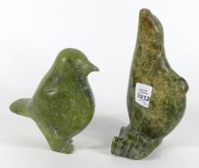 TWO INUIT STONE CARVINGS