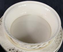 CREAMWARE BOWL & PLATTER, COPELAND CHARGER