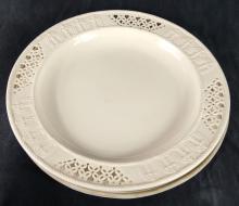 CREAMWARE BOWL & PLATTER, COPELAND CHARGER