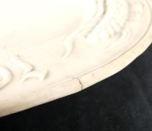 CREAMWARE BOWL & PLATTER, COPELAND CHARGER