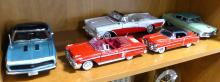FIVE DIE-CAST MODEL CARS