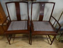 PAIR OF MCM ROSEWOOD ARMCHAIRS