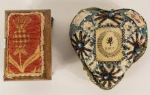 TWO ANTIQUE PINCUSHIONS