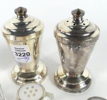 SALT & PEPPER SHAKERS INCLUDING STERLING