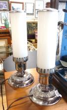 PAIR ART DECO BOUDOIR LAMPS